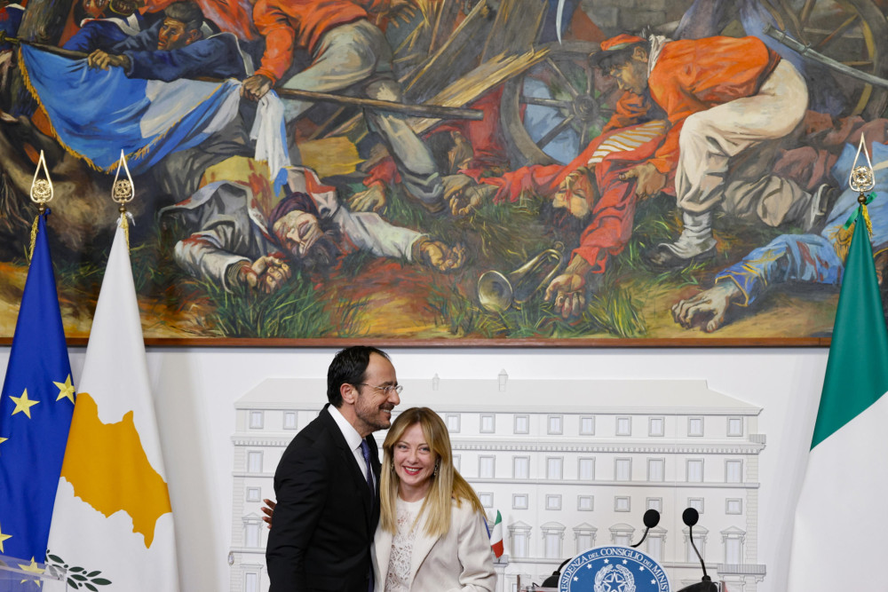 Συνάντηση Χριστοδουλίδη - Μελόνι: Κύπρος και Ιταλία στο προσκήνιο της Μεσογείου