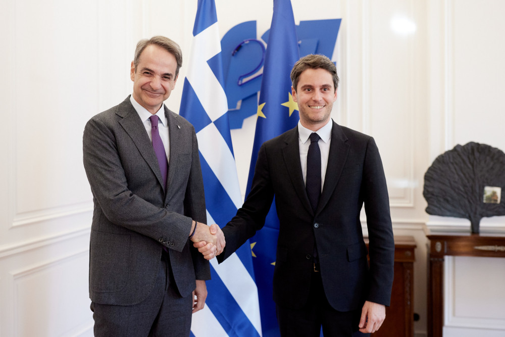 Συνάντηση του Κυριάκου Μητσοτάκη με τον πρώην πρωθυπουργό της Γαλλίας, Γκαμπριέλ Ατάλ - Τι συζήτησαν