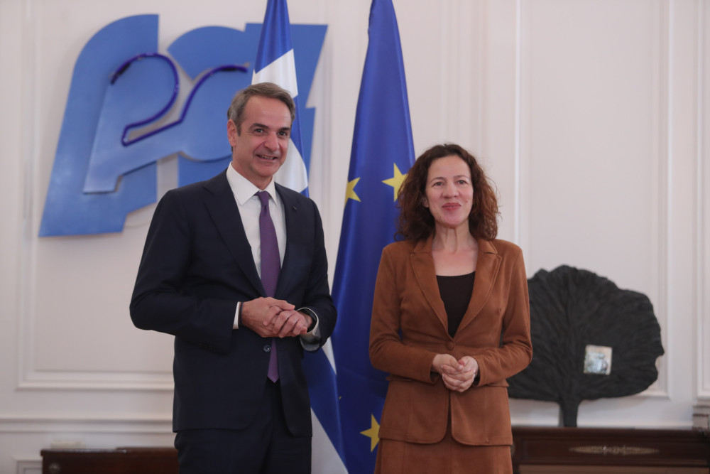 Συνάντηση του Κυριάκου Μητσοτάκη με την Εκτελεστική Αντιπρόεδρο της Ευρωπαϊκής Επιτροπής