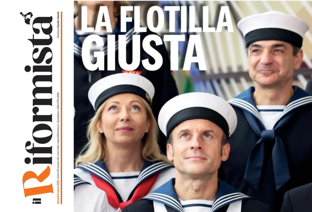 Ο Έλληνας πρωθυπουργός χάραξε τη ρότα του «Σωστού Στολίσκου»: Μητσοτάκης, Μελόνι και Μακρόν… στο Ναυτικό!