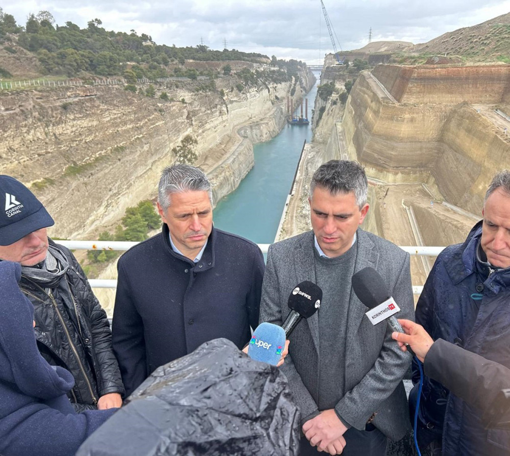 Διώρυγα της Κορίνθου: Στην τελική ευθεία τα έργα - Χρίστος Δήμας: «Σε πλήρη λειτουργία την 1η Ιουλίου»