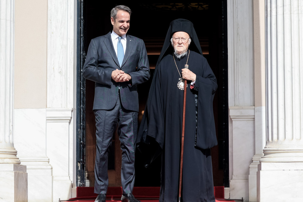 Ο Κυριάκος Μητσοτάκης συναντήθηκε με τον Οικουμενικό Πατριάρχη Βαρθολομαίο - Όσα συζήτησαν (photos)