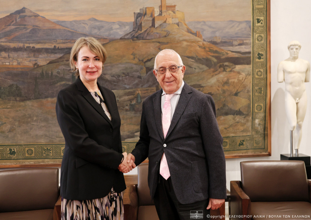 Συνάντηση Κακλαμάνη με την πρέσβη της Εσθονίας: Εποικοδομητικές οι σχέσεις των δύο χωρών