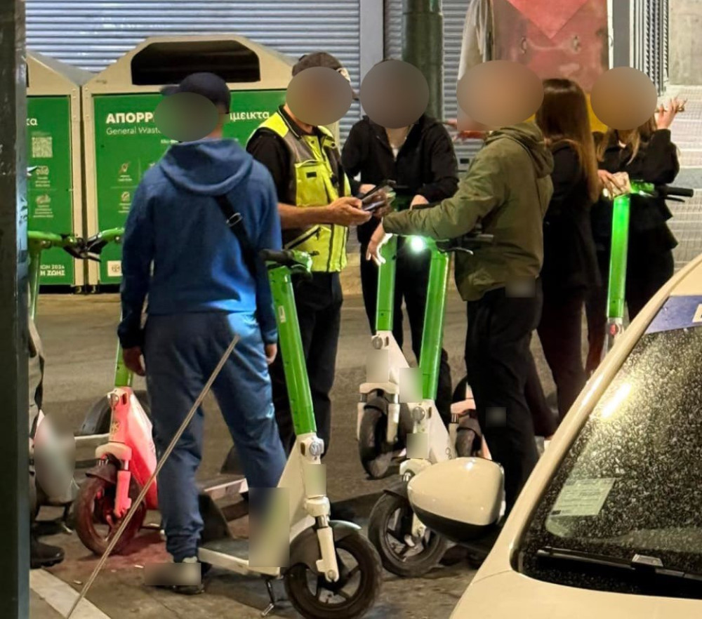 Ηλεκτρικά πατίνια: 214 παραβάσεις, 8 μεθυσμένοι οδηγοί, σε ελέγχους στην Αττική (video)