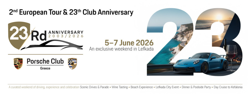 Porsche Club Ελλάδος: 23 χρόνια δράσης με διεθνή εμβέλεια και στρατηγικό κοινωνικό αποτύπωμα