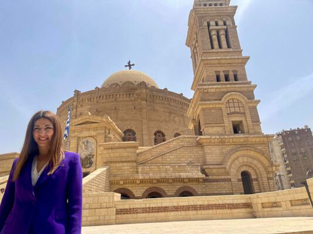 Η Σοφία Ζαχαράκη στην Αίγυπτο: συνάντηση με τον πατριάρχη Αλεξανδρείας - Επίσκεψη στα ελληνικά σχολεία του Καΐρου