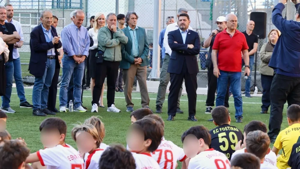 Παρουσία του Νίκου Χαρδαλιά τα εγκαίνια του ανακαινισμένου γηπέδου «Μιχάλης Κρητικόπουλος» στην Καισαριανή