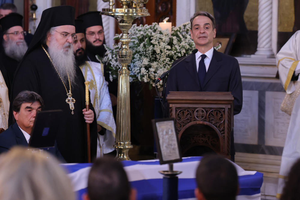 Κυριάκος Μητσοτάκης στον επικήδειο για Ταγαρά: «Αντίο Νίκο, αποτέλεσες φωτεινό παράδειγμα πολιτικού» (video)