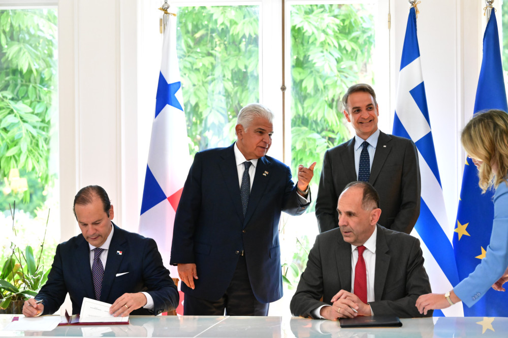 Ο Κυριάκος Μητσοτάκης συναντήθηκε με τον πρόεδρο του Παναμά - Ενίσχυση συνεργασίας σε ναυτιλία, τουρισμό (photos)