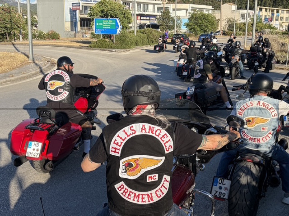 Ηγουμενίτσα: «Βούλιαξε» από τις μηχανές των Hells Angels - Σε επιφυλακή η αστυνομία για τη διεθνή συνάντηση
