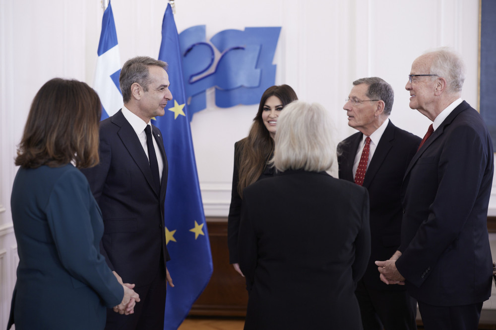 Κυριάκος Μητσοτάκης: δείπνο προς τιμήν της Κίμπερλι Γκιλφόιλ στο Μαξίμου