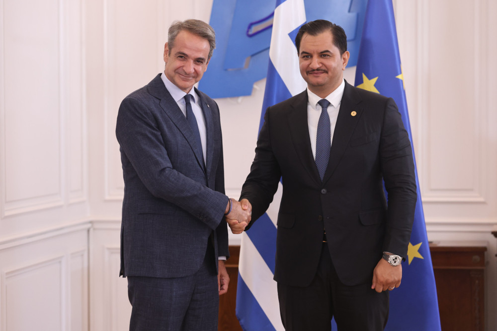 Συνάντηση του Κυριάκου Μητσοτάκη με γιο του Χαφτάρ στο Μαξίμου - Τι συζήτησαν (photos)