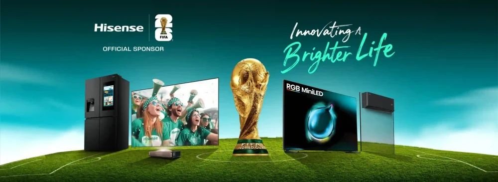 Η Hisense γιορτάζει την έναρξη του FIFA World Cup 2026 με την καινοτομία RGB MiniLED