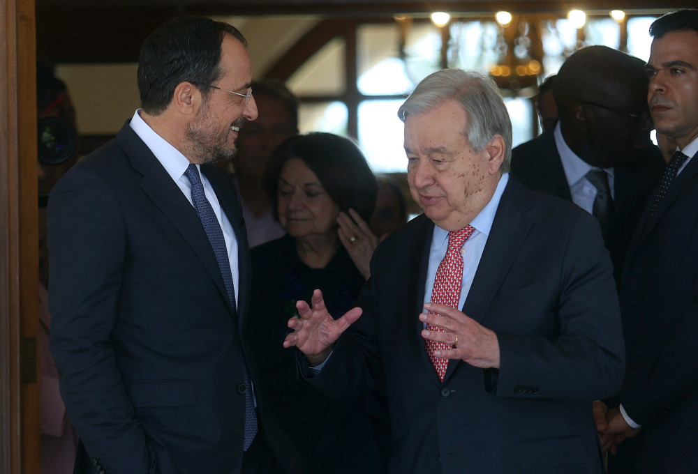 Κύπρος: ξεκίνησε η τριμερής Γκουτέρες με Χριστοδουλίδη και Ερχιουρμάν
