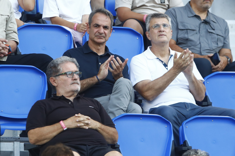 Ο Κυριάκος Μητσοτάκης παρακολούθησε τη Μαρία Σάκκαρη στο τουρνουά της Αθήνας (video)