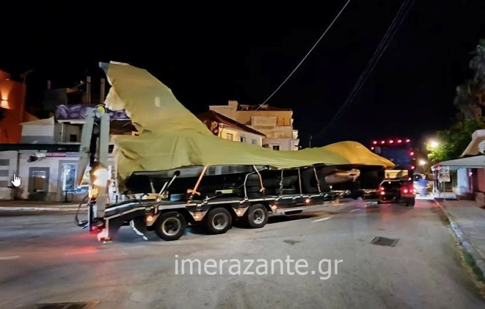 Με πλοίο έφυγε από τη Ζάκυνθο το F16 που έκανε αναγκαστική προσγείωση - Δείτε εικόνες