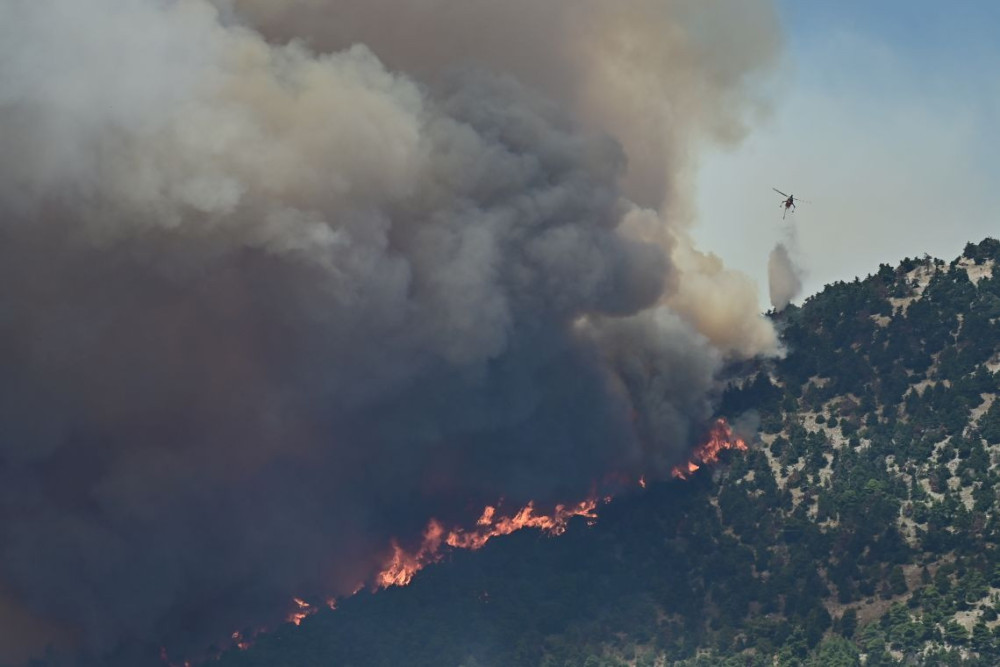 Φωτιά στη Δυτική Αττική: κάηκαν σπίτια και κτηνοτροφικές μονάδες - Εκκενώθηκαν περιοχές (video)