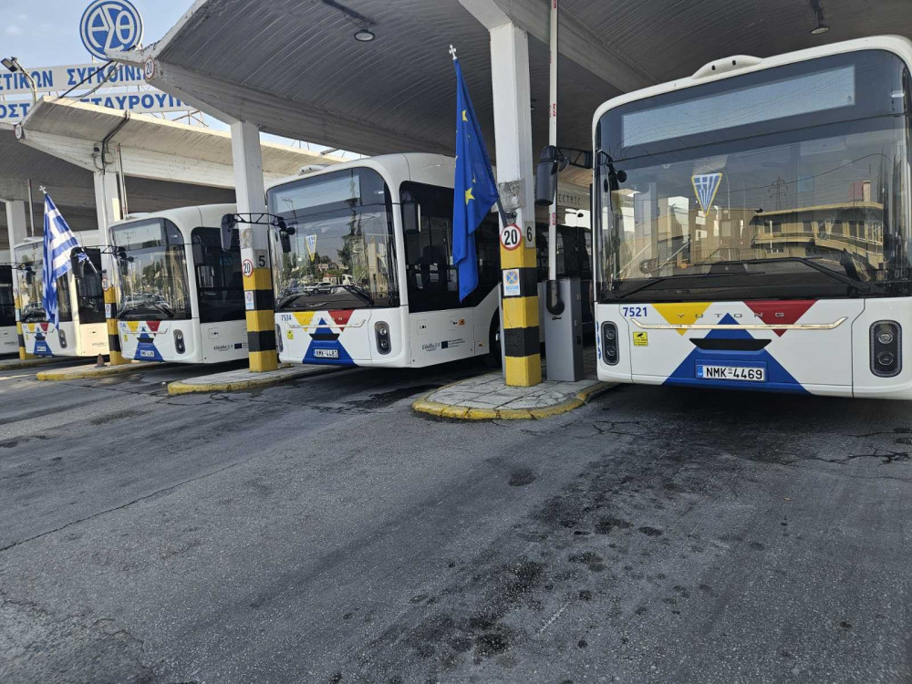 Θεσσαλονίκη: στους δρόμους τα 50 νέα ηλεκτρικά λεωφορεία του ΟΑΣΘ
