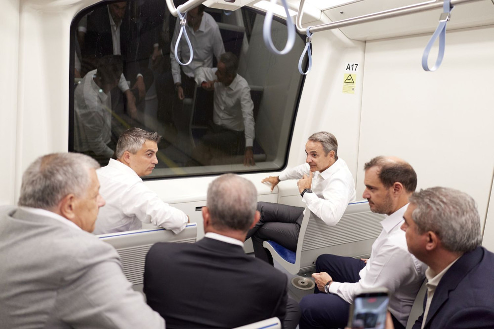 Θεσσαλονίκη: με το μετρό πήγε ο Κυριάκος Μητσοτάκης στη Μίκρα (video)