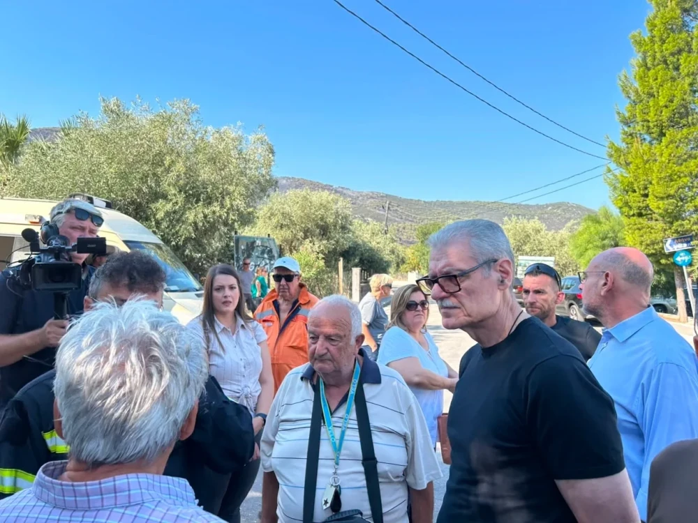 Στο Πόρτο Γερμενό ο Ευάγγελος Τουρνάς - Ξεκίνησε η καταγραφή των ζημιών