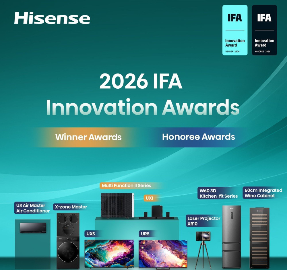 Η Hisense παρουσιάζει το μέλλον της τεχνολογίας στην IFA 2026 με το σύνθημα «Innovating a Brighter Life»