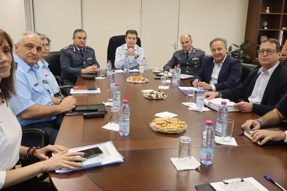 Συνάντηση Μιχάλη Χρυσοχοΐδη-Στέλιου Αγγελούδη: Κοινές δράσεις ΕΛ.ΑΣ και Δημοτικής Αστυνομίας στη Θεσσαλονίκη