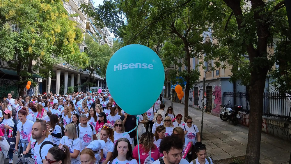 Η Hisense έδωσε δυναμικό «παρών» στο Greece Race for the Cure 2026