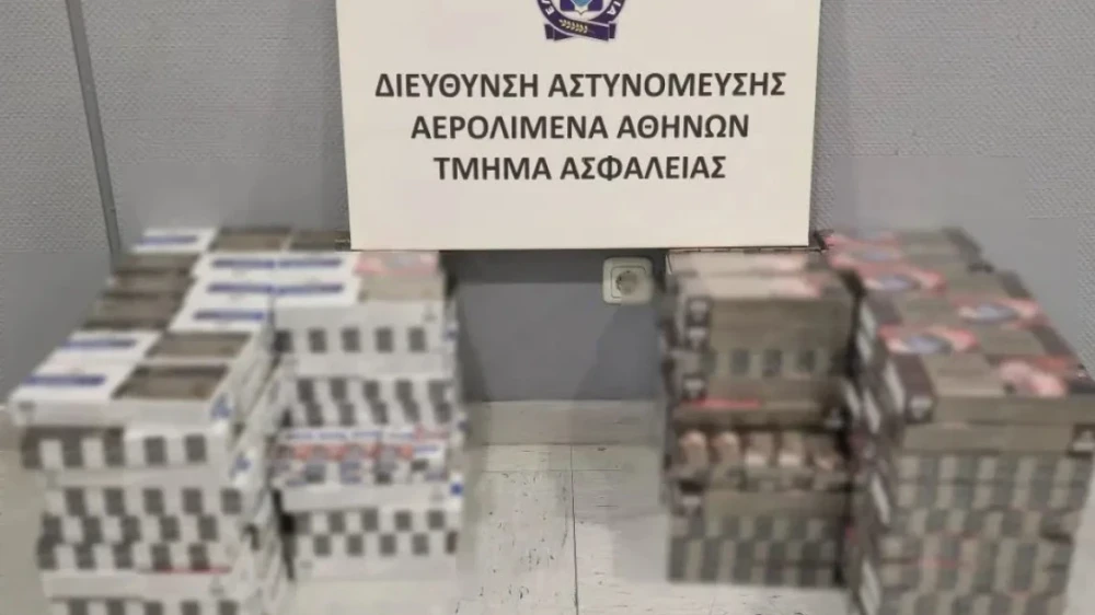 Ελ. Βενιζέλος: χειροπέδες σε 33χρονο που μετέφερε 1.900 λαθραία τσιγάρα