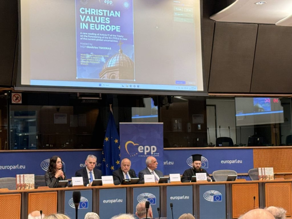 Εκδήλωση Δημήτρη Τσιόδρα στην Ευρωβουλή: Στο επίκεντρο οι χριστιανικές αξίες και ο ρόλος τους στην Ευρώπη