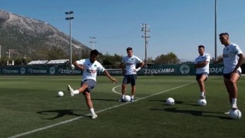 Οι παίκτες του Παναθηναϊκού σε ένα διασκεδαστικό τεστ ευστοχίας (vid)