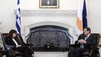 Συνάντηση Αναστασιάδη-Σακελλαροπούλου: Ενιαίο αραγές διπλωματικό μέτωπο Κύπρου-Ελλάδας