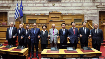 Συνάντηση Νικήτα Κακλαμάνη με τον πρόεδρο της κορεάτικης Εθνοσυνέλευσης - Μας ενώνει το αίμα 195 Ελλήνων