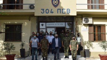 Επίσκεψη ΓΓ ΥΠΕΘΑ Αντώνη Οικονόμου στα 304 & 307 ΠΕΒ