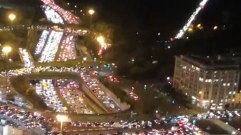 Τεράστιο μποτιλιάρισμα στο Παρίσι πριν το lockdown