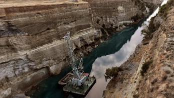 Διώρυγα Κορίνθου: Ανησυχία για τη νέα κατολίσθηση- Αναμένεται άμεση αποκατάσταση