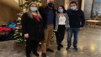 Χριστούγεννα στον Ξενώνα Μεταβατικής Φιλοξενίας Αστέγων Χρηστών ο Πρόεδρος του ΚΕΘΕΑ, Χρίστος Λιάπης ﻿