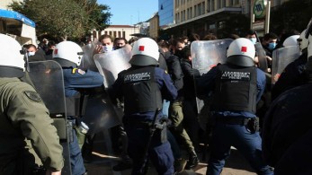 Ένταση στο φοιτητικό συλλαλητήριο στην Αθήνα