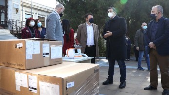 Παράδοση εξοπλισμού στα νοσοκομεία της Κ. Μακεδονίας από τον Τζιτζικώστα