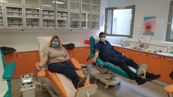 Μεγάλη συμμετοχή στην τριήμερη εθελοντική αιμοδοσία της ΟΝΝΕΔ