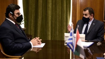 Συνάντηση Παναγιωτόπουλου με τον νέο πρέσβη των ΗΑΕ