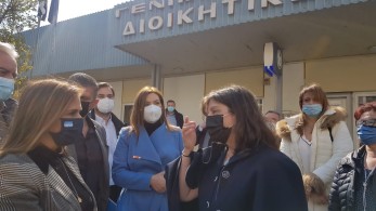 Επίσκεψη Ζωής Ράπτη στη Λάρισα