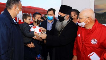 Δαμάσι: Μεγάλη δωρεά από Μαρινάκη και Ολυμπιακό στους σεισμοπαθείς