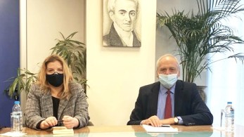 Εποικοδομητική συνάντηση Σπύρου Σπυρίδων με Μαρία Συρεγγέλα