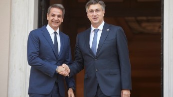 Συναντήσεις Μητσοτάκη με τους πρωθυπουργούς Κροατίας και Σερβίας (pics)