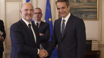 Οι στόχοι για τα πρωτογενή πλεονάσματα στη συνάντηση Μητσοτάκη – Μοσκοβισί (pics)