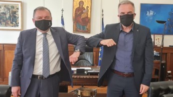 Συνάντηση Καλαφάτη-Καϊτεζίδη για τα έργα στο Δήμο
