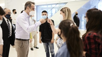 Eπίσκεψη Μητσοτάκη στο Εθνικό Μουσείο Σύγχρονης Τέχνης