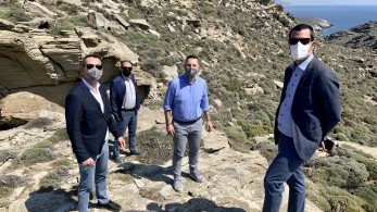 ΑΔΜΗΕ-Δήμος Τήνου: Αυτοψία στο χώρο κατασκευής Υποσταθμού Υψηλής Τάσης