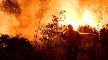 Πυρκαγιά-Σχίνο: Δύσκολη νύχτα στα Γεράνεια