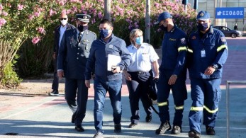 Επιχείρηση “Γαλάζια ελευθερία”: Επίσκεψη Νίκου Χαρδαλιά στην Κέρκυρα